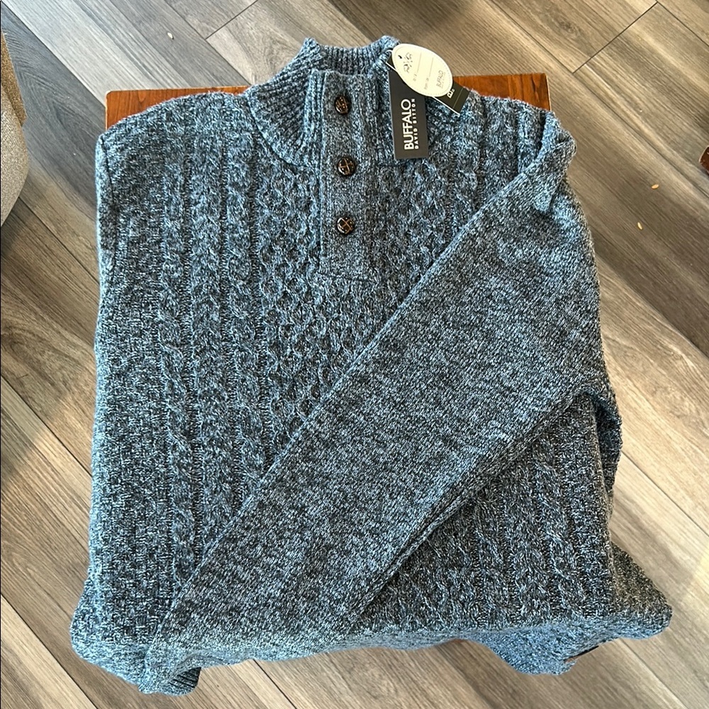 Buffalo Men's Blue Sweater